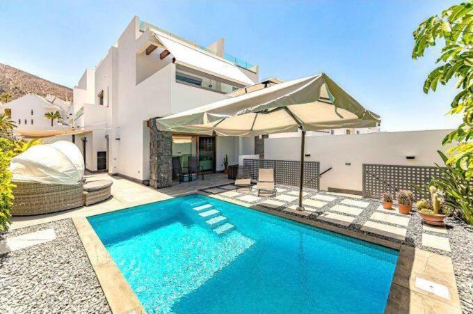 Luxury Villa Tropical Private Heated Pool Los Cristianos  Luaran gambar