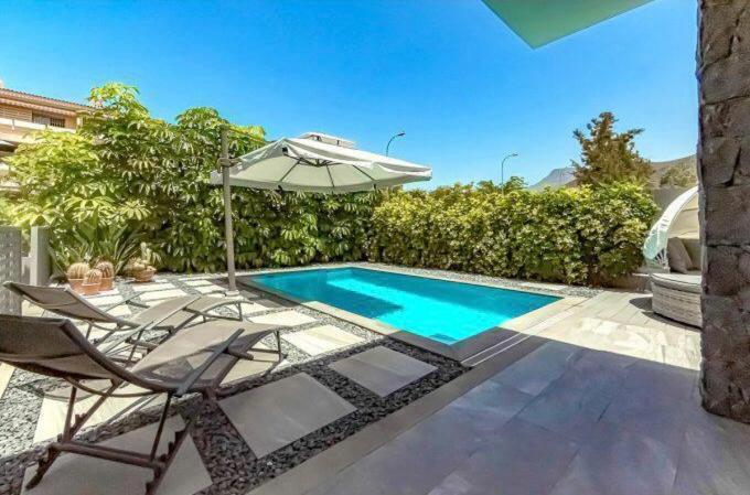 Luxury Villa Tropical Private Heated Pool Los Cristianos  Luaran gambar